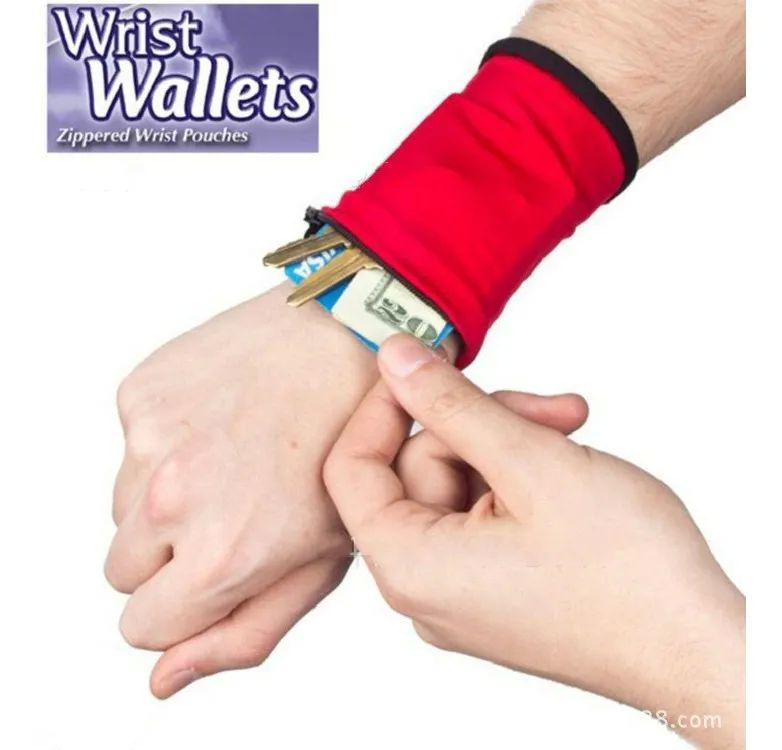 Mekano-Wrist Wallet Monedero Cartera Para Muñeca Unisex Para Deportistas