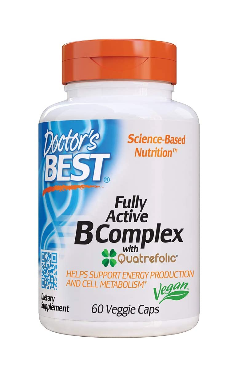 Complejo B sin gluten, vegano, sin soja, 60 unidades 0.02 Onzas