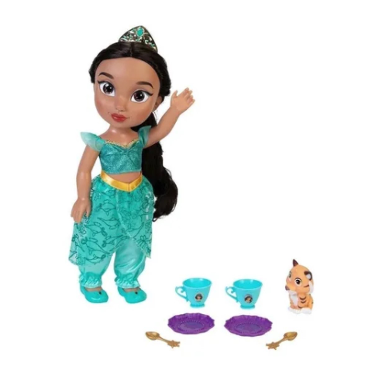 Princesa Disney Jazmín Muñeca de Té con amigo