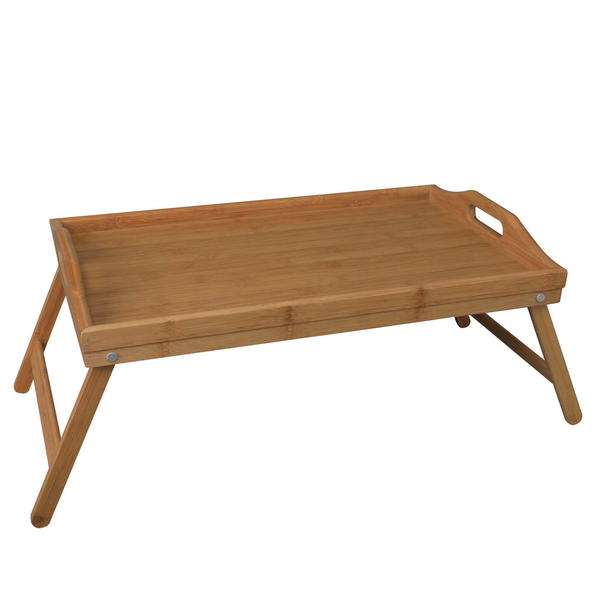 Mesa de Servicio Desayuno para Cama de Bambú Plegable  