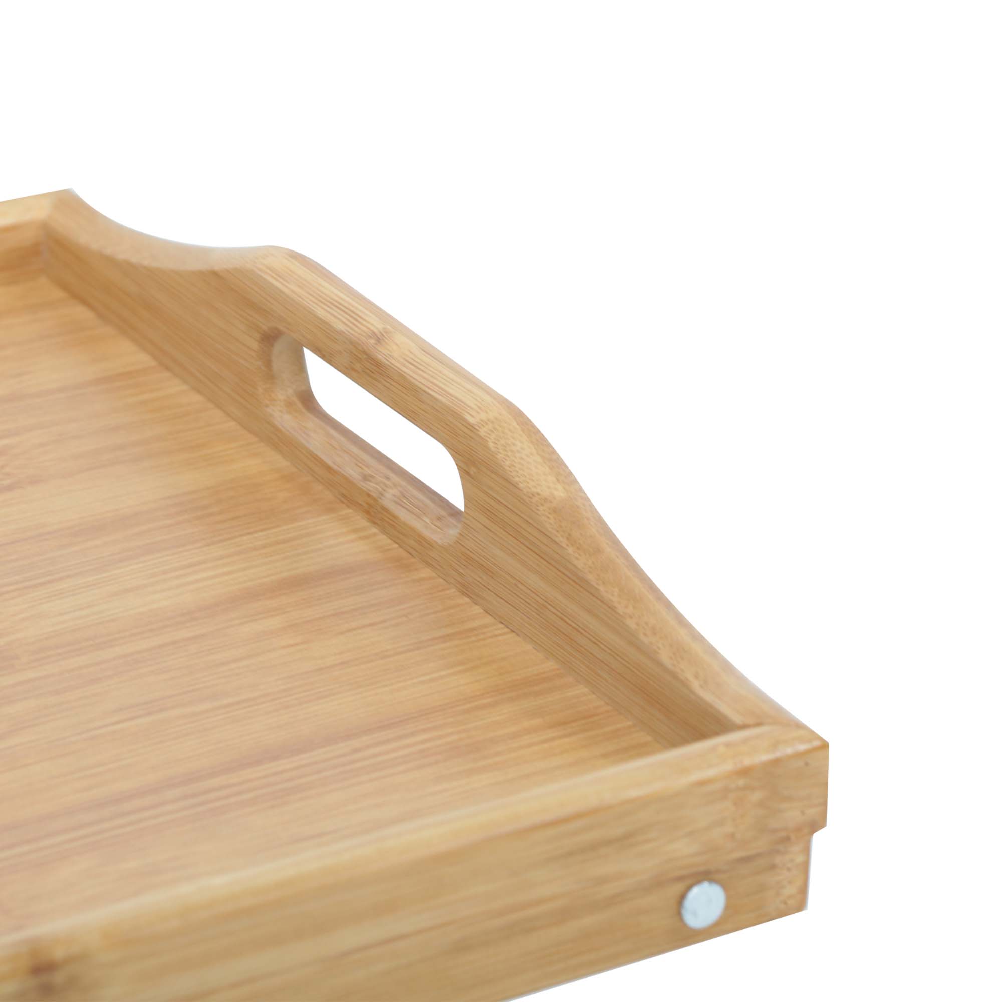 Mesa de Servicio Desayuno para Cama de Bambú Plegable  