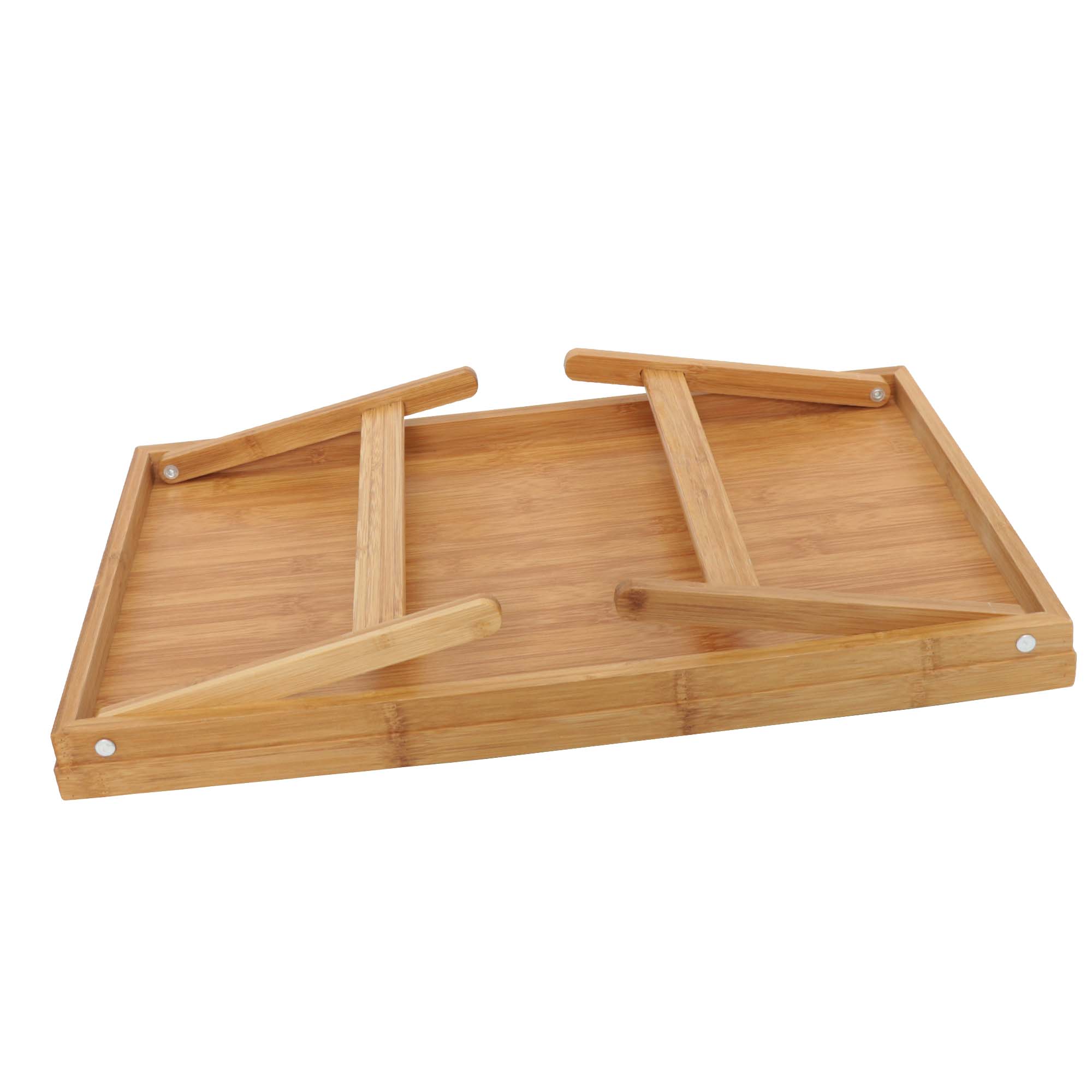Mesa de Servicio Desayuno para Cama de Bambú Plegable  
