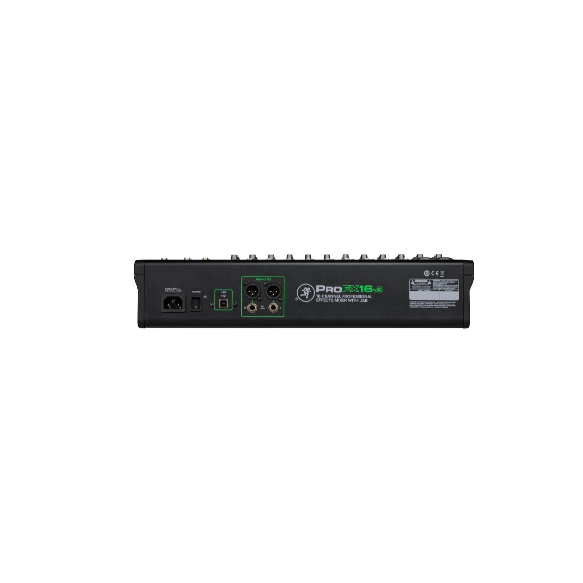 Mezclador Mackie ProFX16v3 refuerzo de sonido profesional de 16 canales con FX integrado