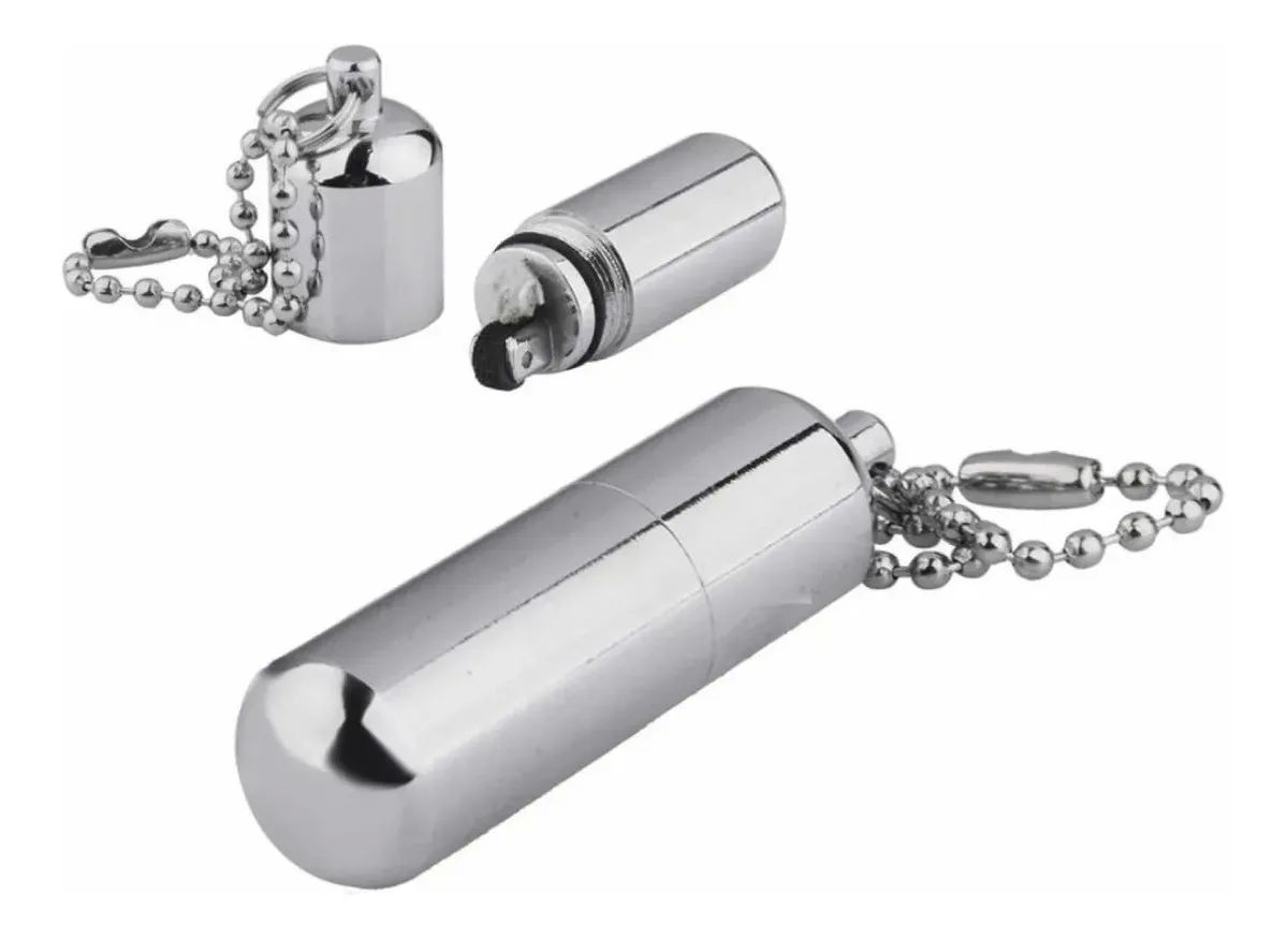 Mekano-Encendedor Mechero De Supervivencia Tipo Llavero Capsula Para Campismo