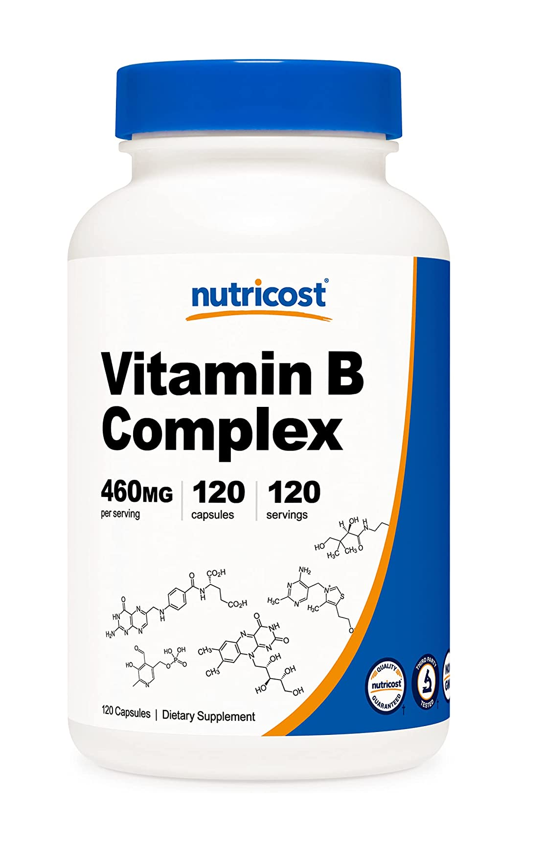 Complejo de vitamina B 240 cápsulas, con Vitamina C 120 capsulas 4.16 Onzas