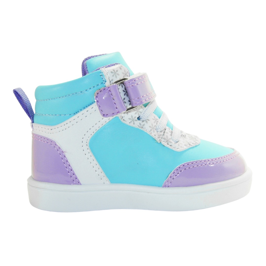 Tenis Bota Frozen Elsa Niña Disney Dana 14-19 Lila/menta