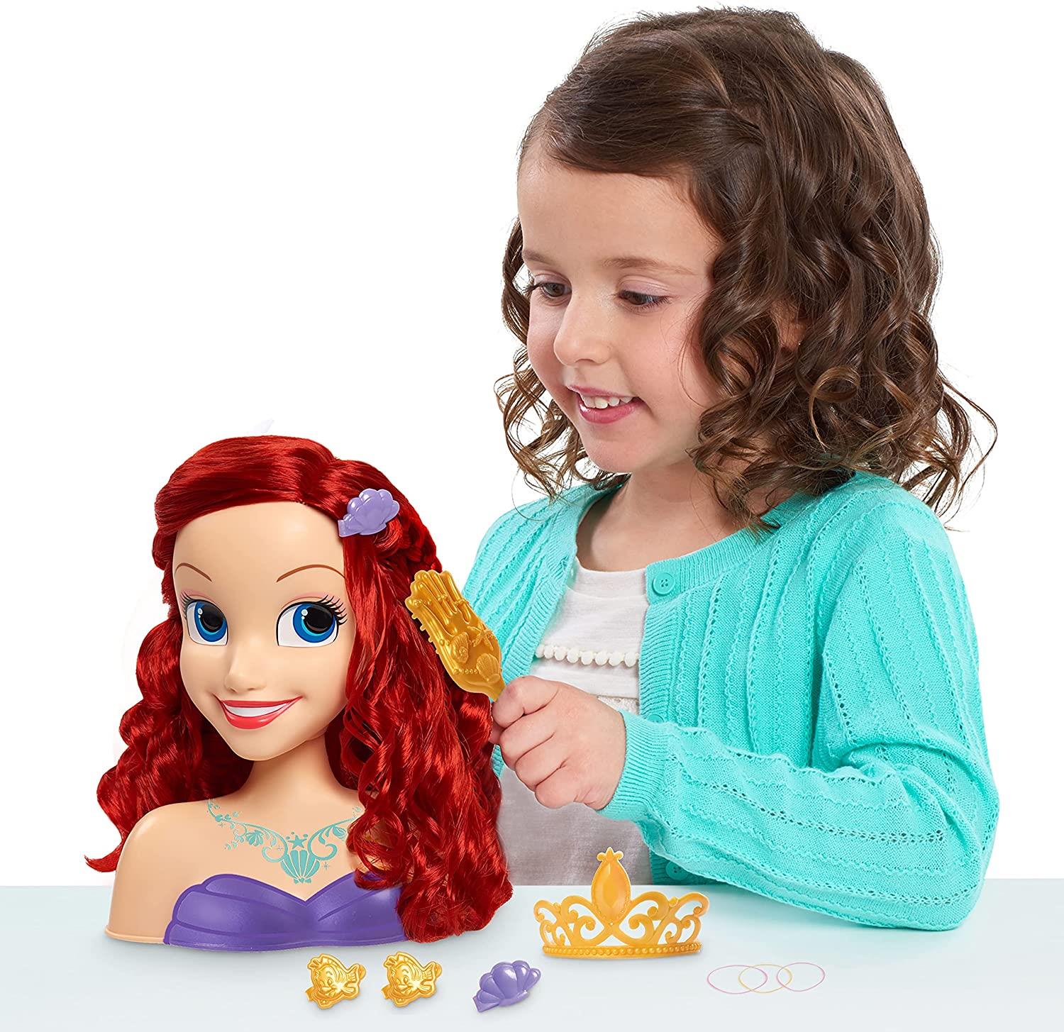 Princesa Ariel Cabeza Para Peinar 10 Accesorios Disney