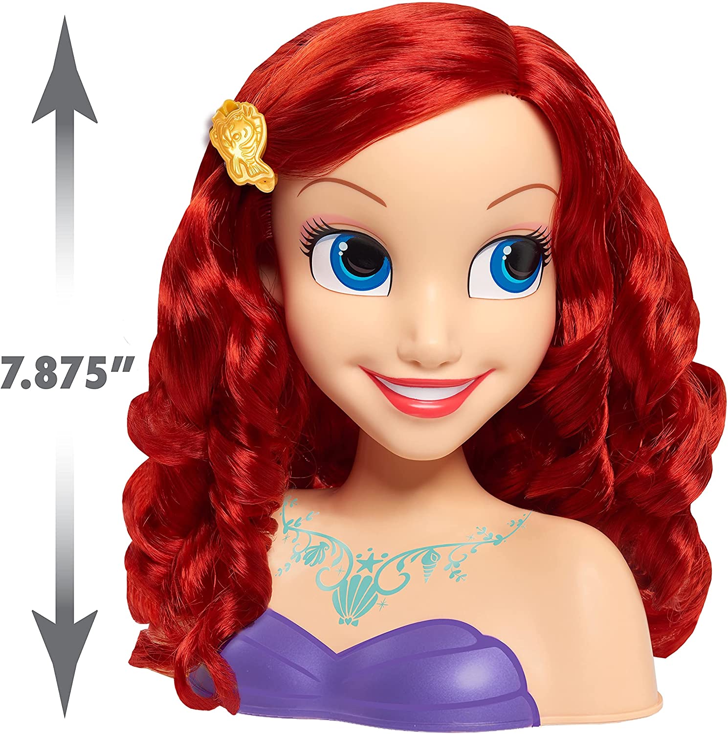 Princesa Ariel Cabeza Para Peinar 10 Accesorios Disney