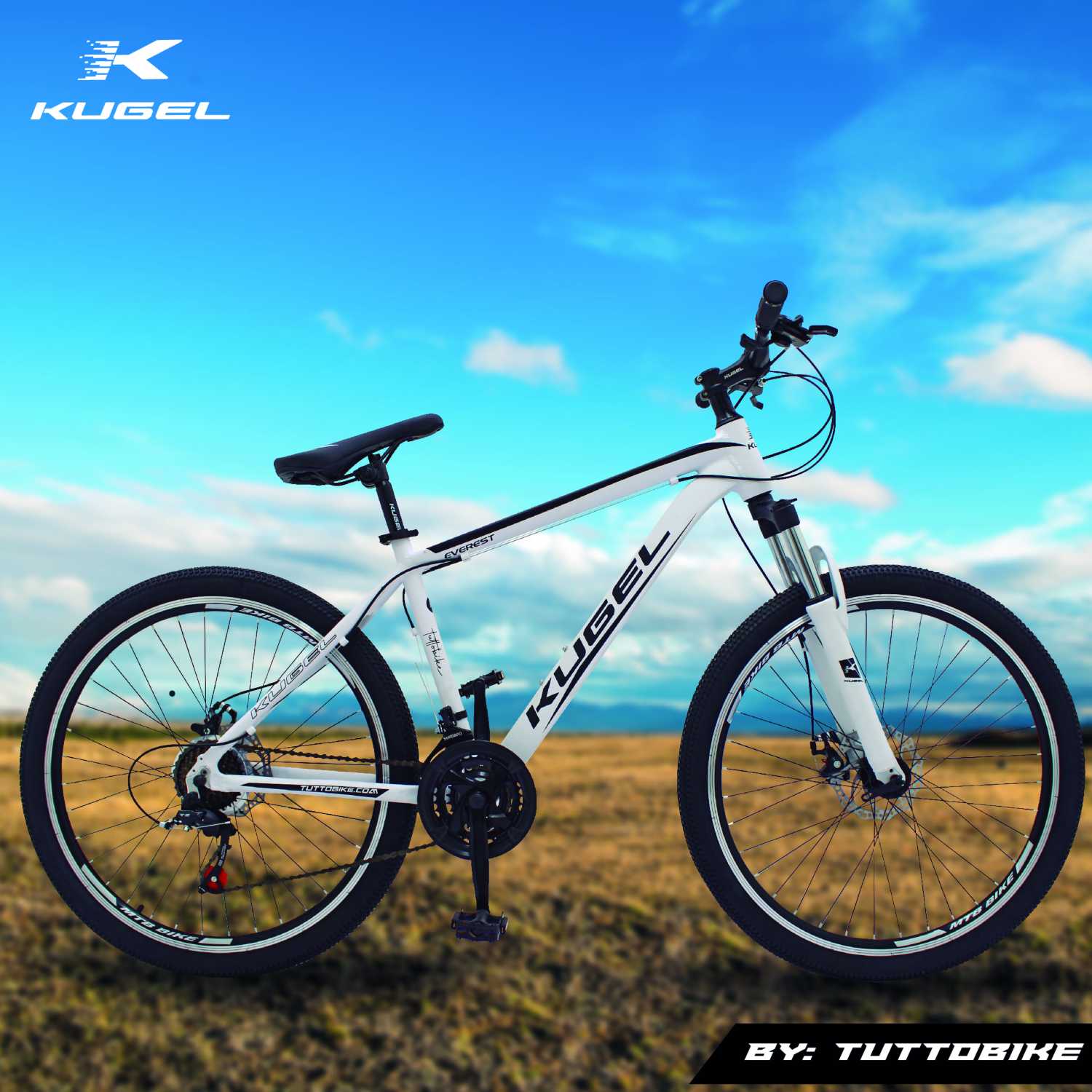 Bicicleta Montaña Rodada 26 21 Velocidades Kugel Everest