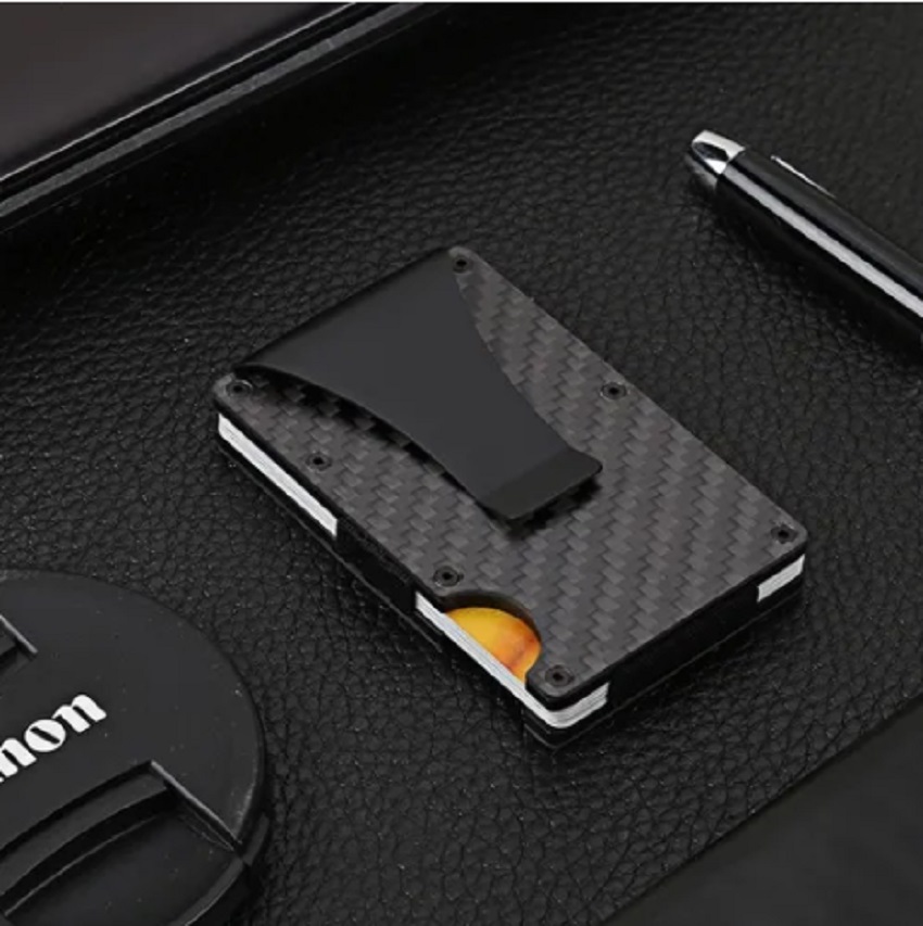 Cartera Hombre Tarjetero Billetera Fibra De Carbono