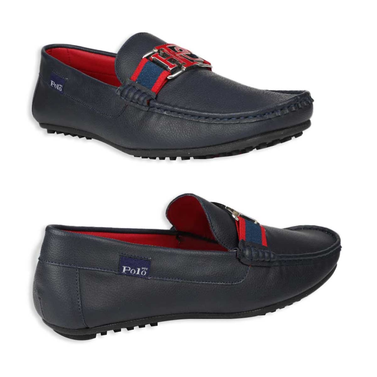 Calzado casual choclo HPC Polo 6711 para hombre, azul marino, mod. 1003141