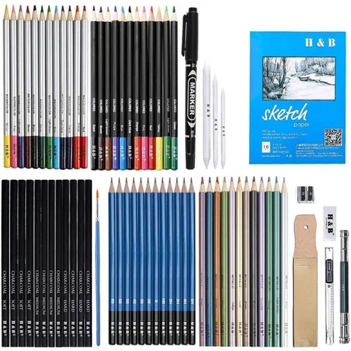 Kit de Dibujo Profesional de 71 Piezas