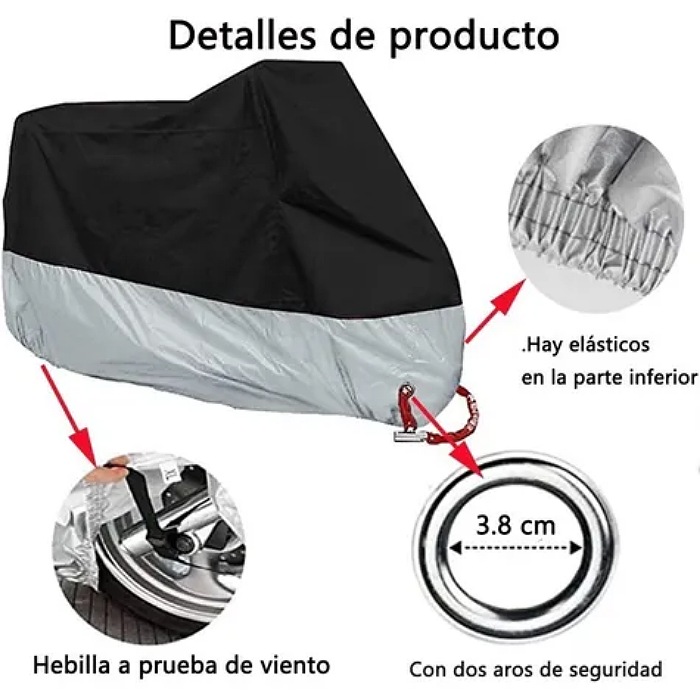 Bolsa Impermeable Para Moto/ Funda De Motocicleta Talla Xl
