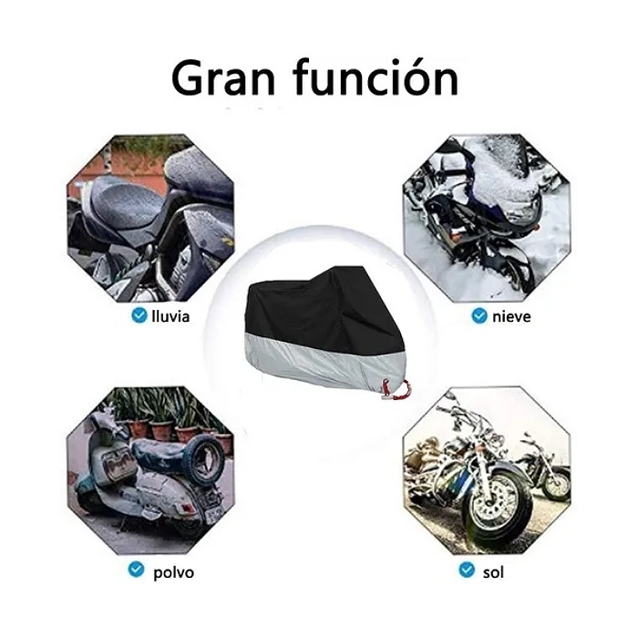 Bolsa Impermeable Para Moto/ Funda De Motocicleta Talla Xl