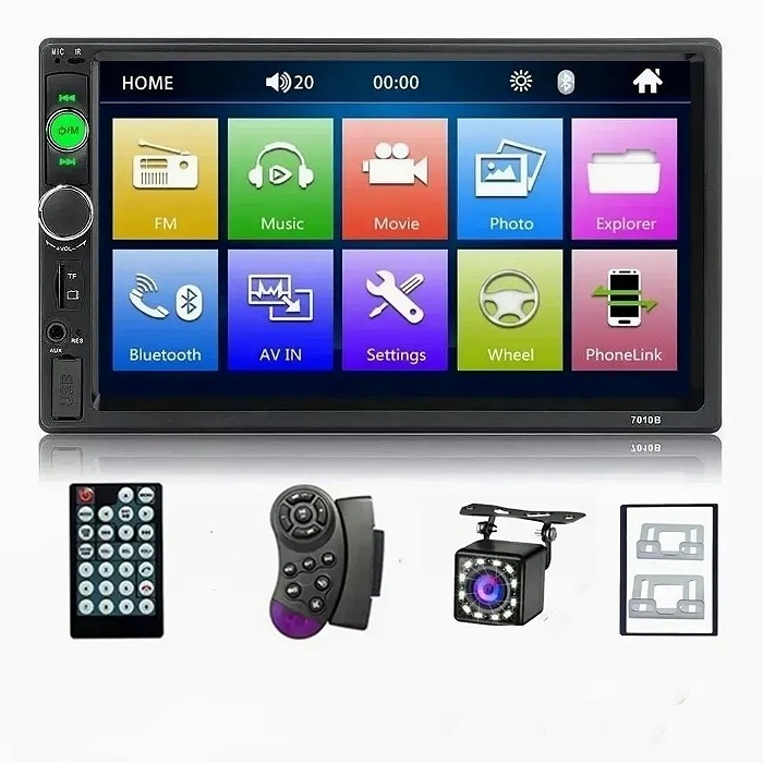 Estéreo Mirrorlink Pantalla Táctil 7 Pulgadas Hd Bluetooth