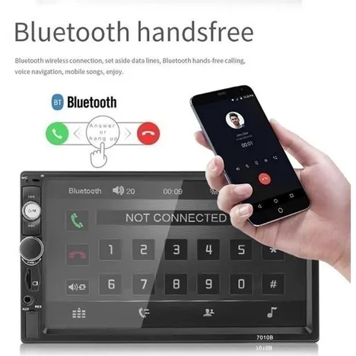 Estéreo Mirrorlink Pantalla Táctil 7 Pulgadas Hd Bluetooth