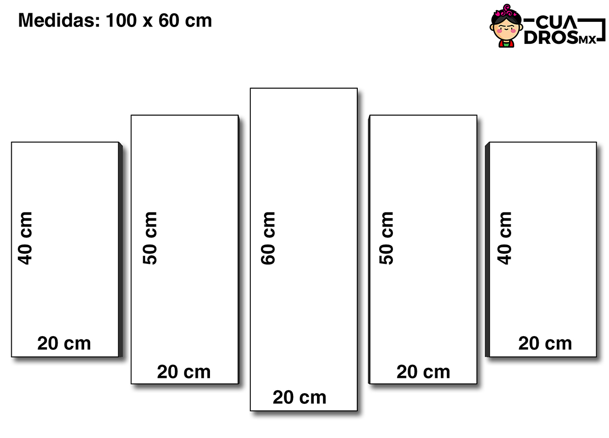 Cuadro Decorativo Gato con lentes Art Pop 100x60cm 5pzs Cuadros MX