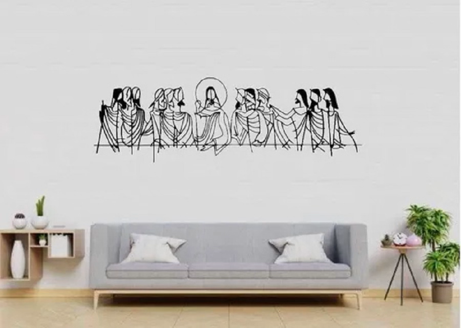 Cuadro Minimalista Ultima Cena Decoracion de Jesus