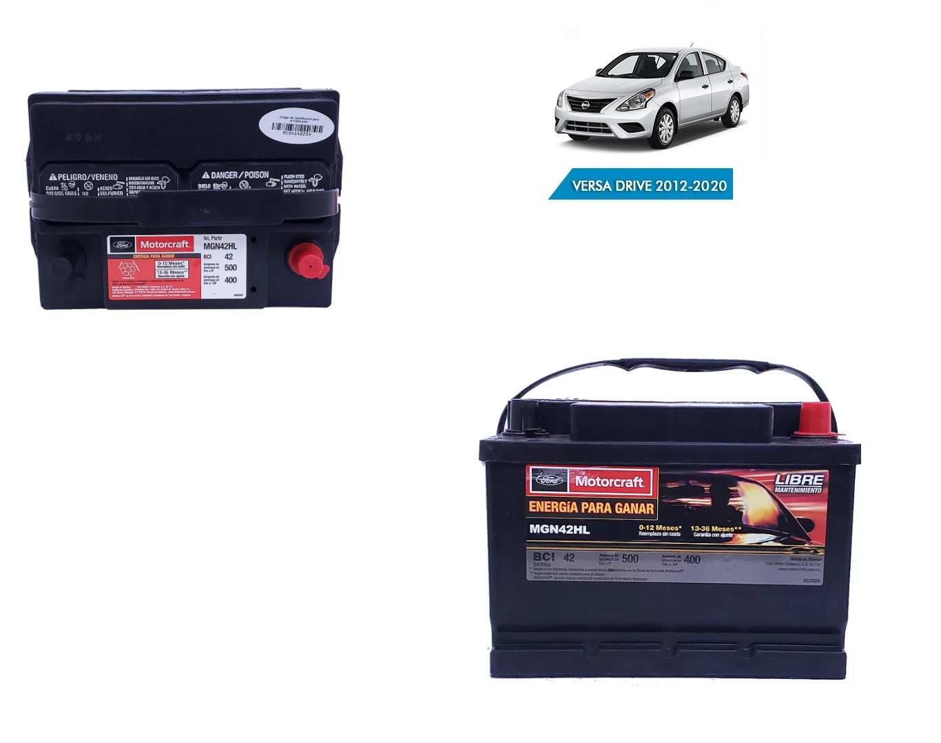 Bateria Versa Motorcraft 