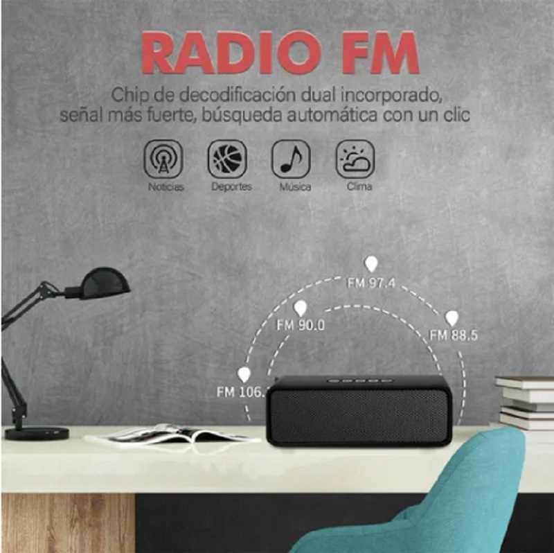 Bocina Bluetooth 5.0 Portátil Altavoces Portátiles Duales