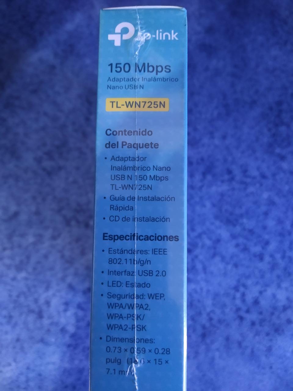 TARJETA DE RED USB INALAMBRICA 150 MBPS 802.11 NANO NEGRO LAP PC RECEPTOR WIFI TL-WN725N ANTENA