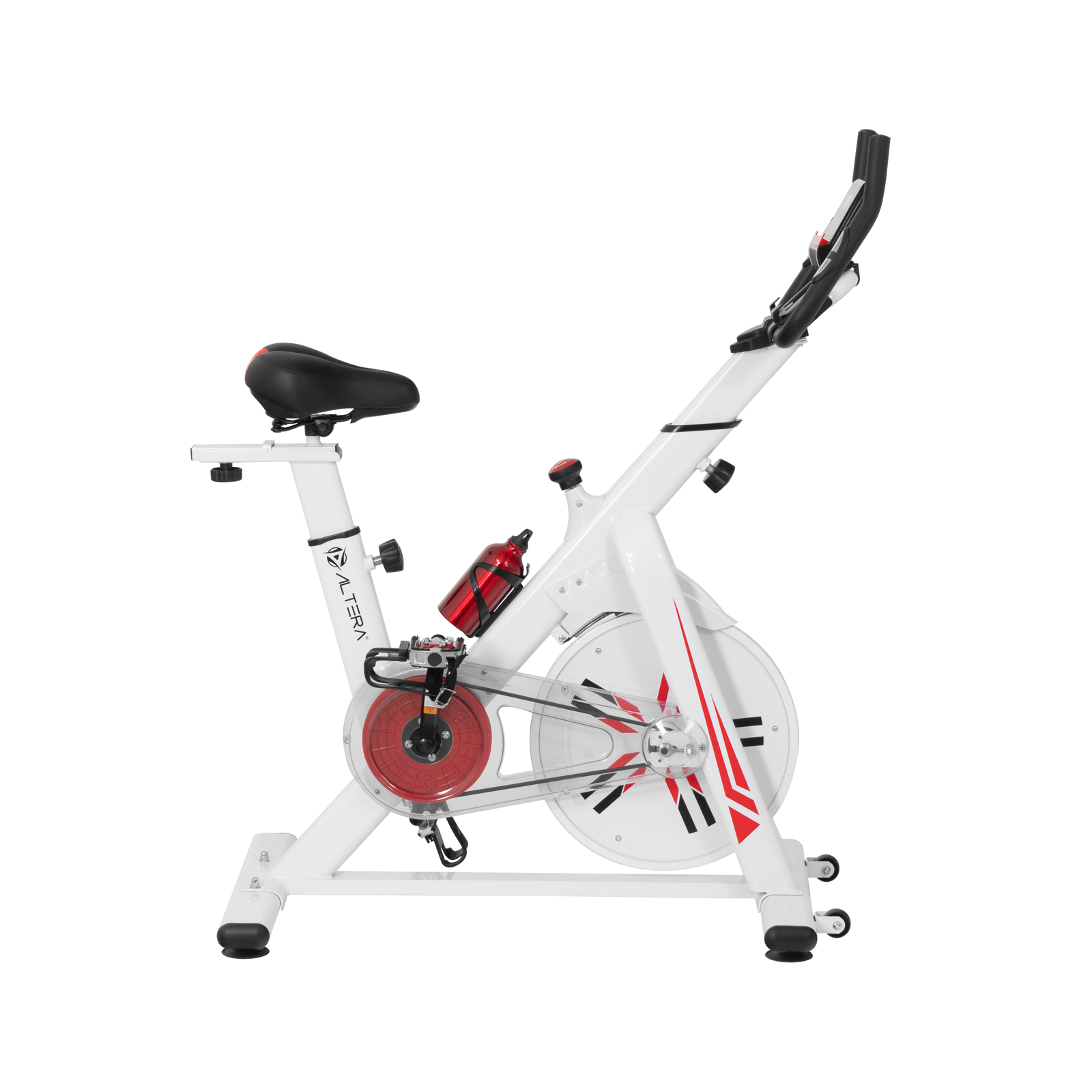 Bicicleta Fija Altera Spinning Magnetica Con Pedal SPD Fitness Inercia 6kg