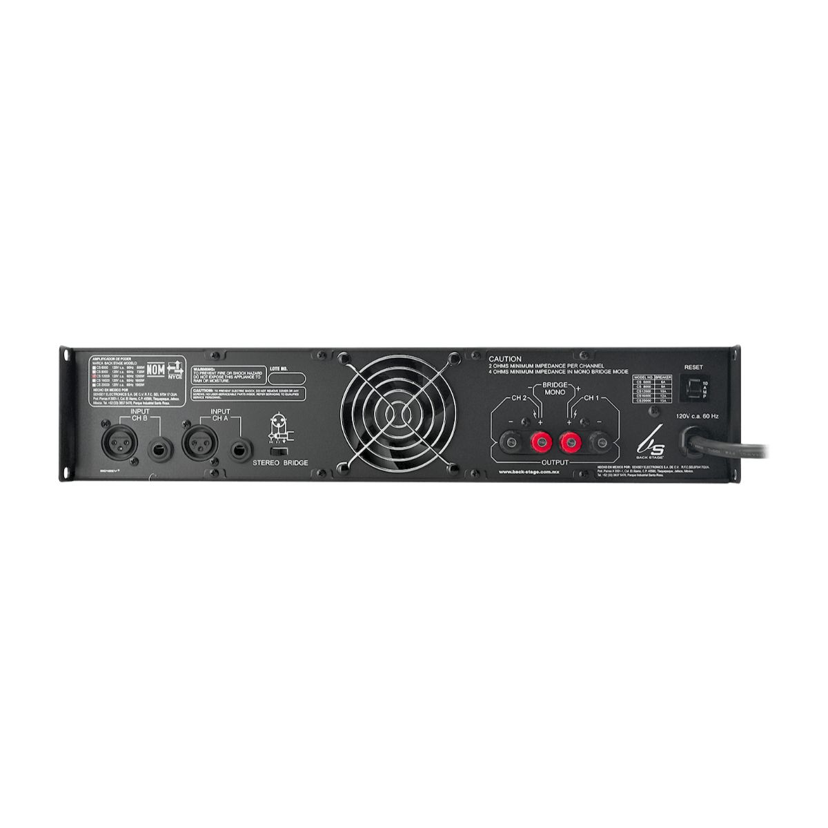 Amplificador Backstage Cs 12000