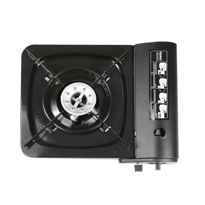 ESTUFA PORTATIL DE GAS PARA CAMPING COLOR NEGRO