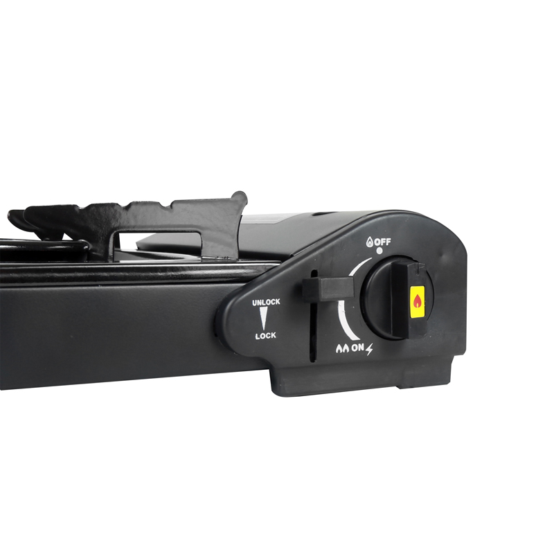 ESTUFA PORTATIL DE GAS PARA CAMPING COLOR NEGRO