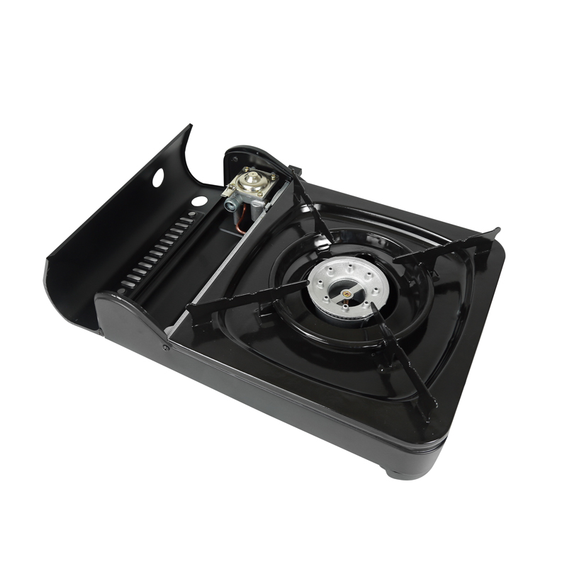 ESTUFA PORTATIL DE GAS PARA CAMPING COLOR NEGRO