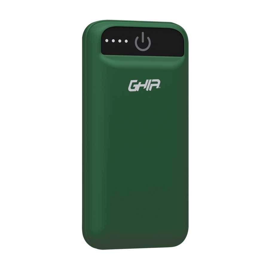 BATERIA RESPALDO POWER BANK 2500 MAH VERDE PORTATIL LED INDICADOR PORCENTAJE GAC-228V CELULAR