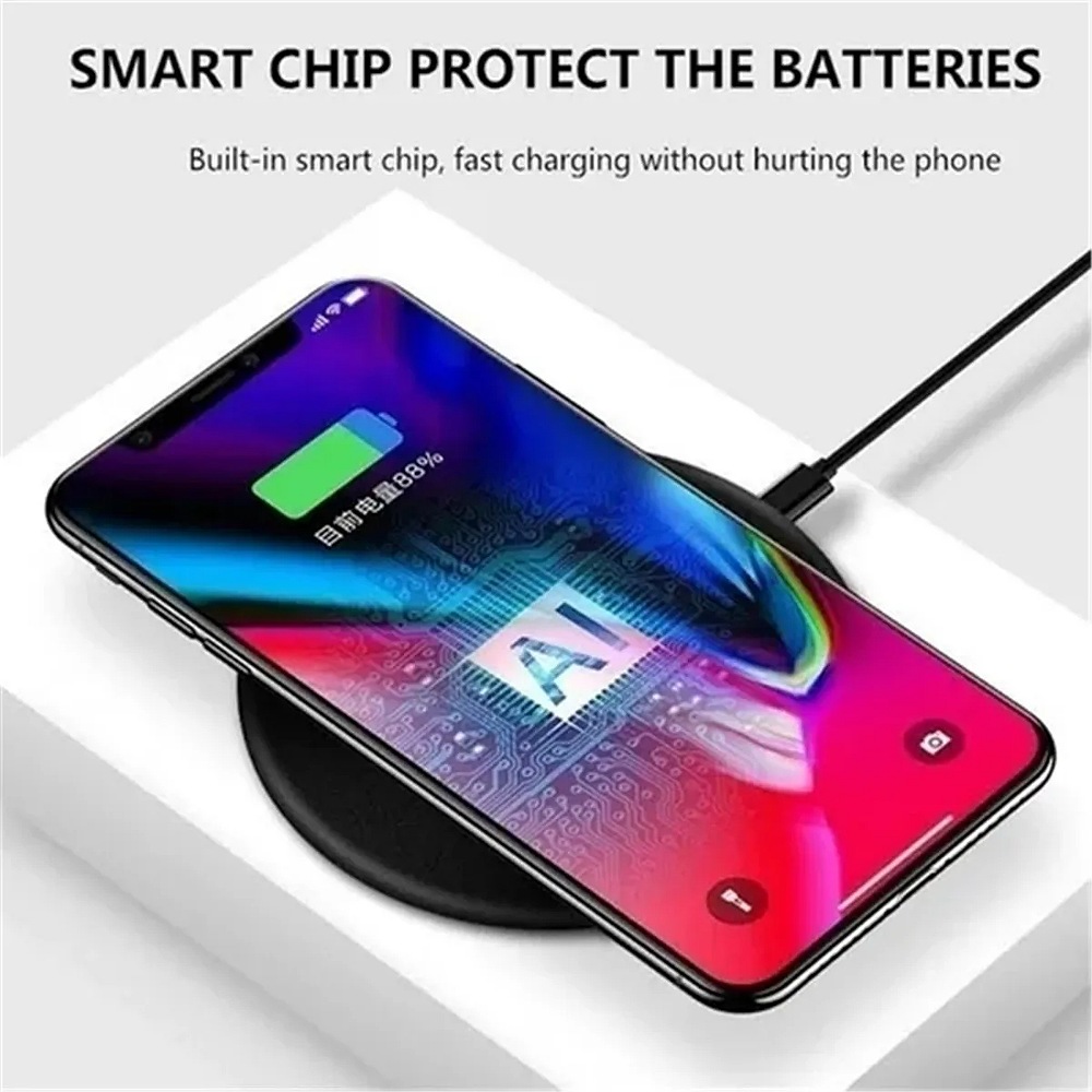 Cargador Inalámbrico De 10w Para iPhone Huawei Moto