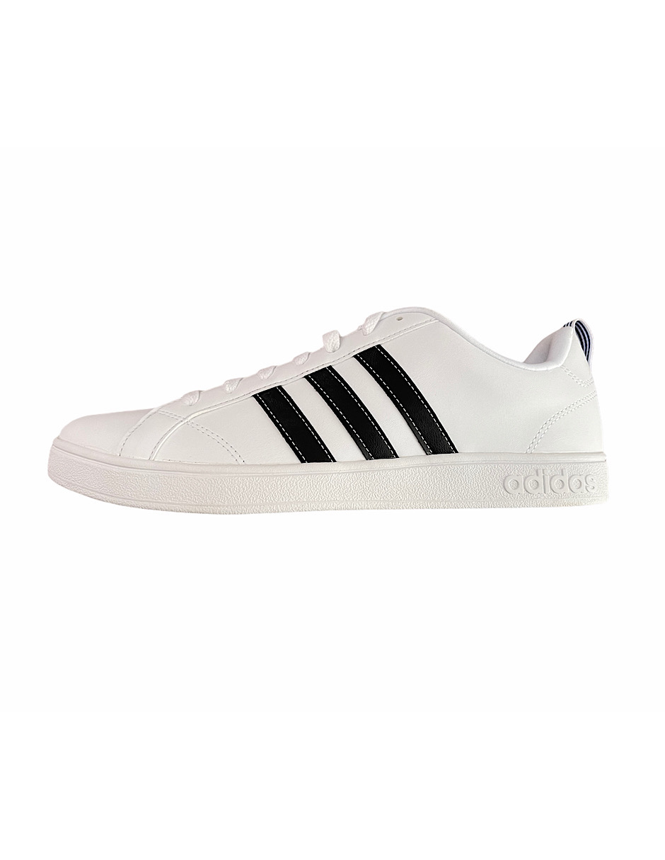 TENIS ADIDAS VS ADVANTAGE blancos con franjas negras
