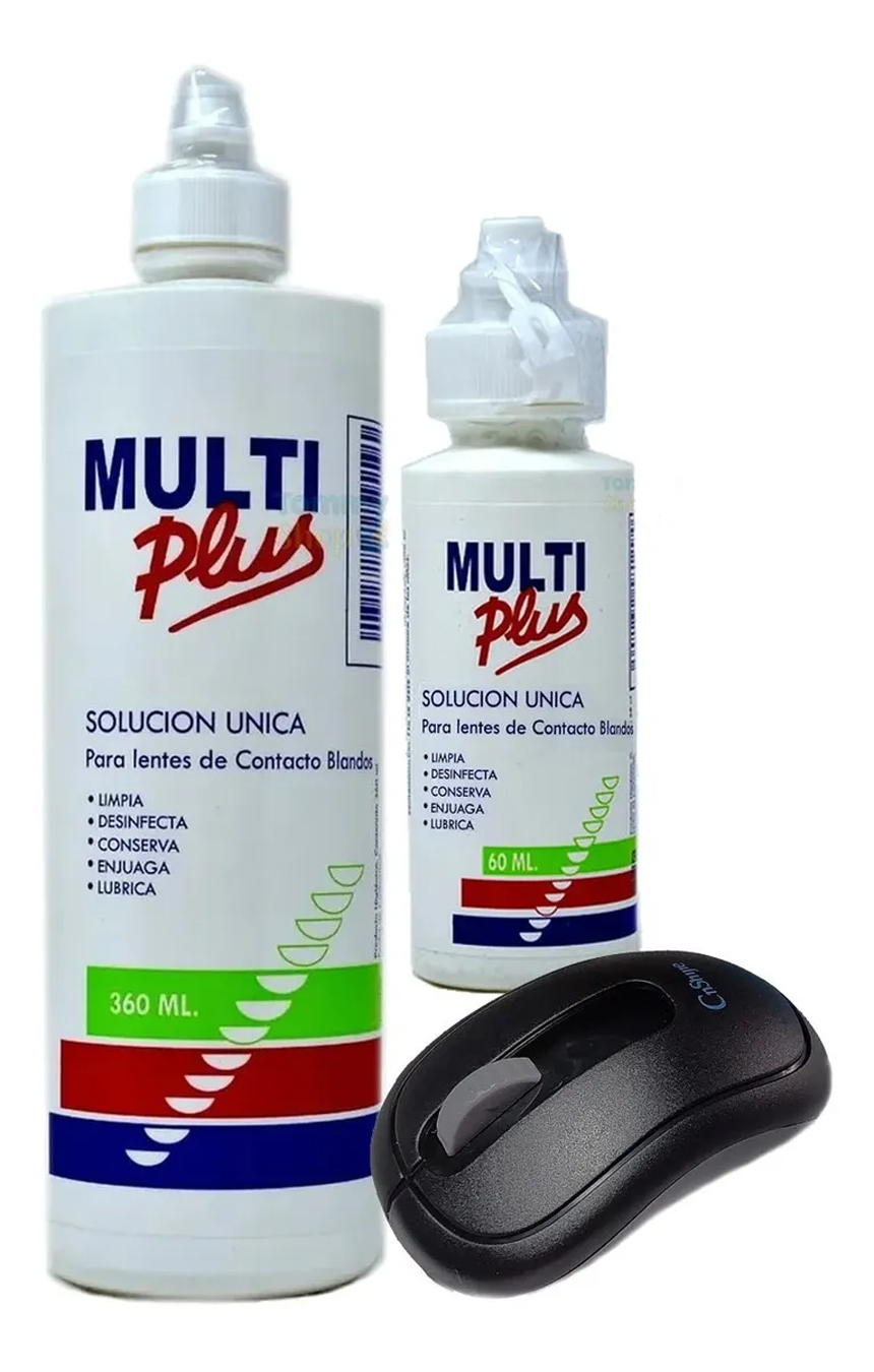 Multiplus Liquido P Limpieza D Lentes D Contacto Y Estuche U