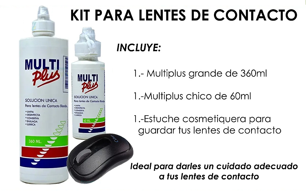 Multiplus Liquido P Limpieza D Lentes D Contacto Y Estuche U