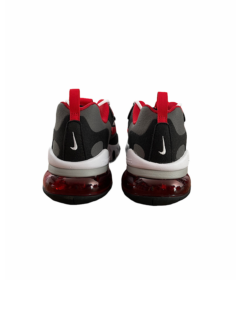 TENIS NIKE AIR MAX 270 REACT negro con rojo