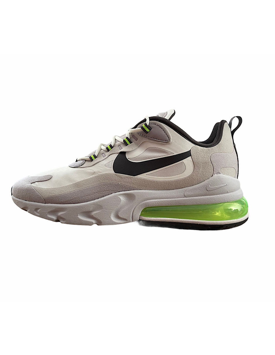 TENIS NIKE AIR MAX 270 REACT gris con verde