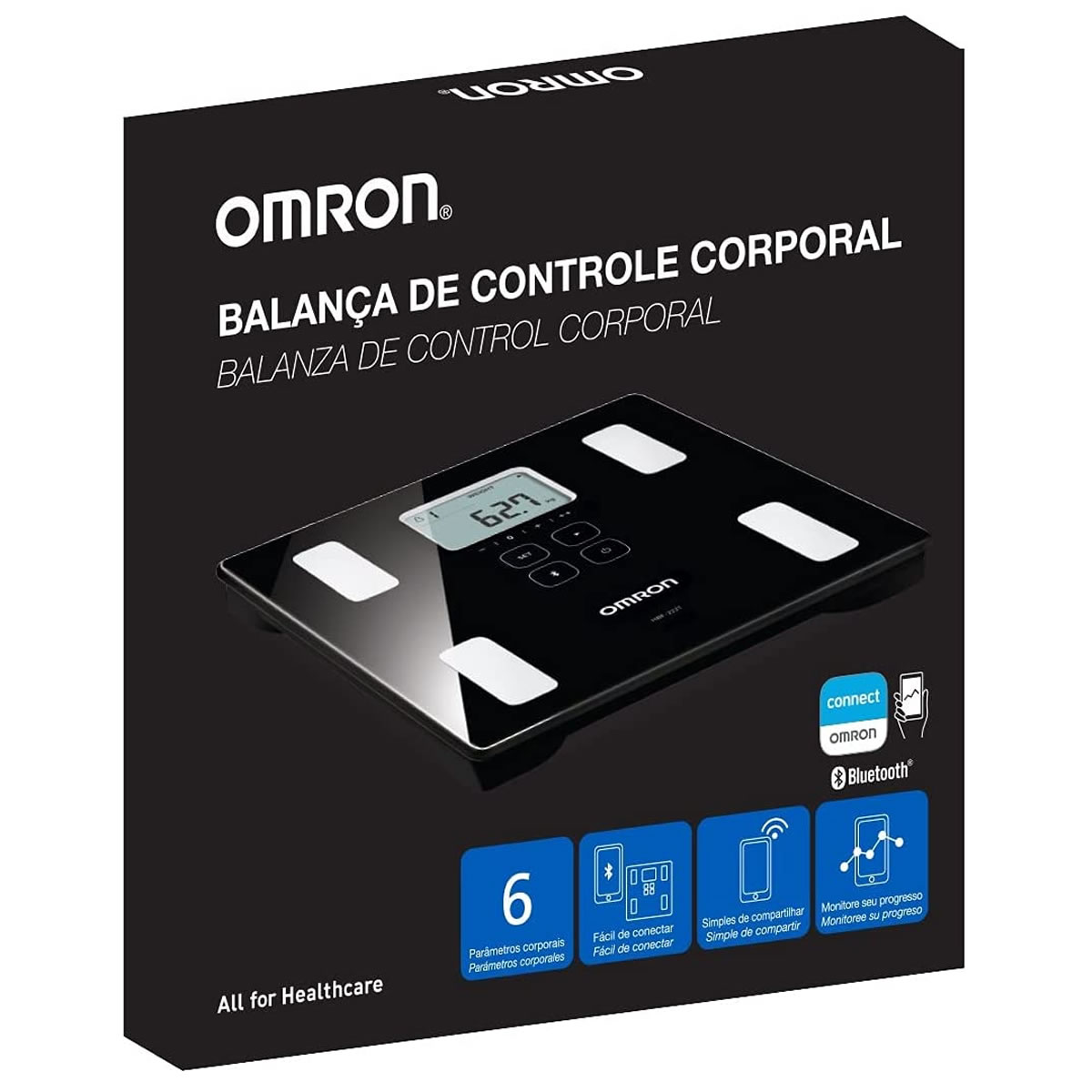 Balanza De Control Corporal Con Bluetooth Omron HBF-222T CST