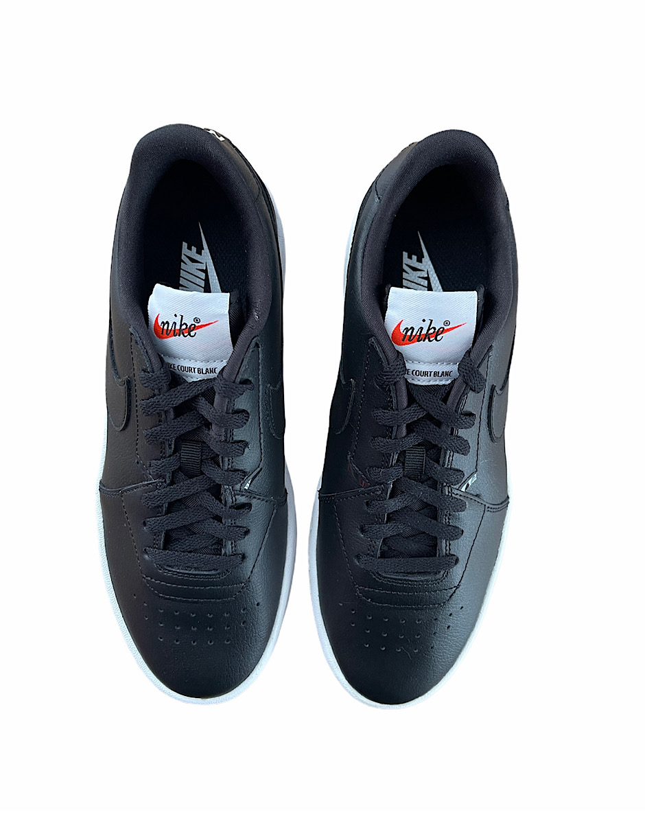 TENIS NIKE COURT BLANC W negro suela blanca