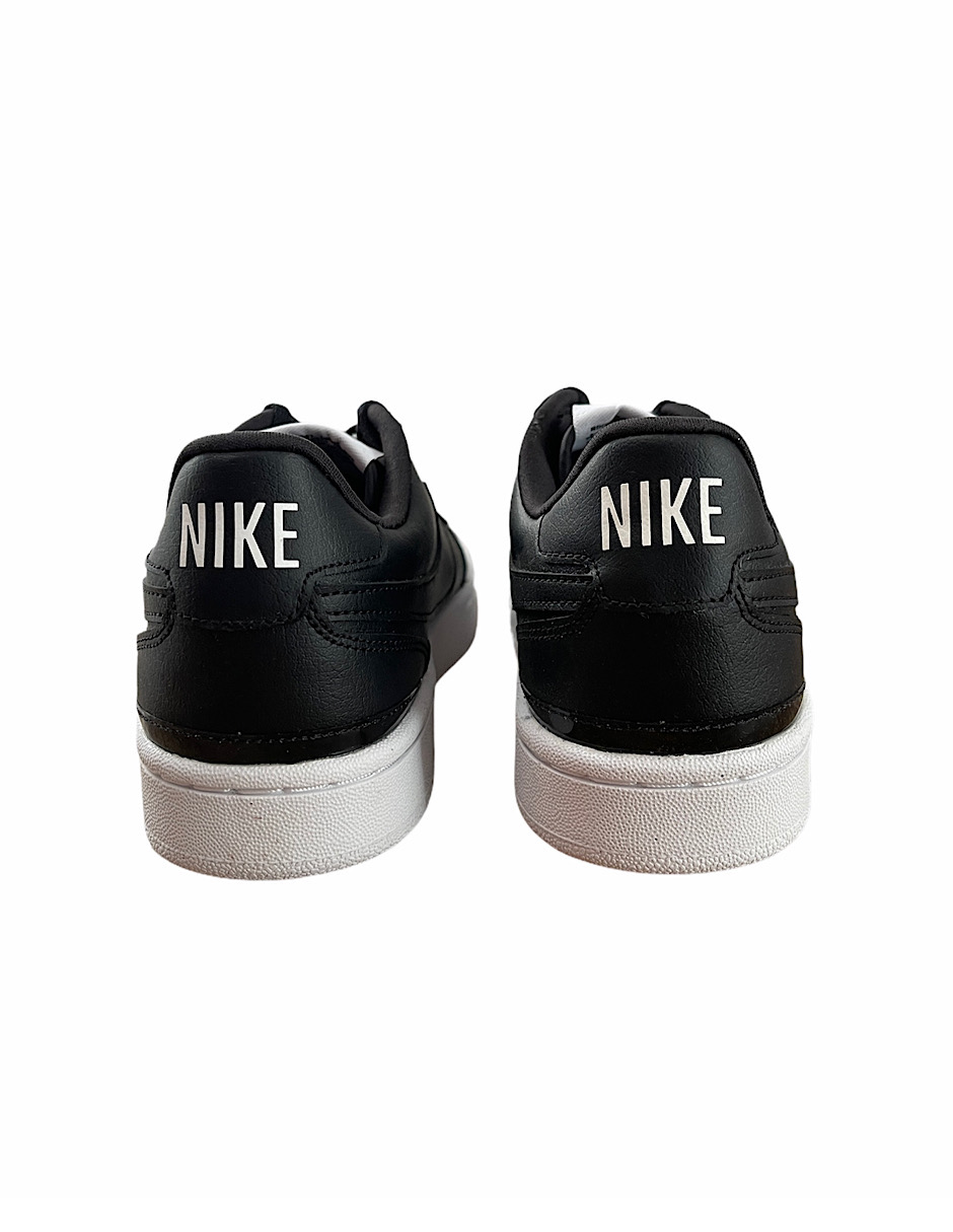 Tenis nike negros con suela fashion blanca