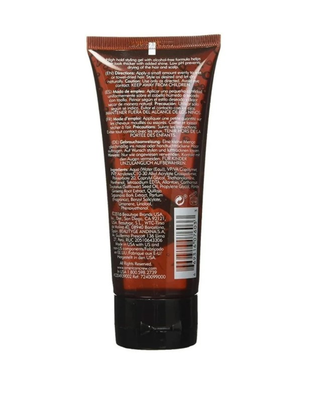GEL AMERICAN CREW® FIRM HOLD STYLING 250 ML