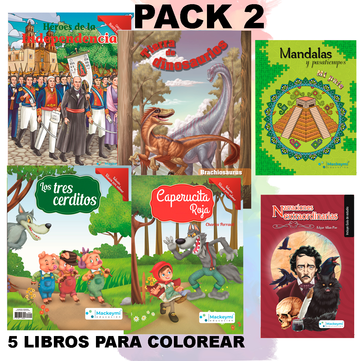 Mándalas Para Colorear Pasatiempos 4 Pack Mas Regalo Libro De Lectura