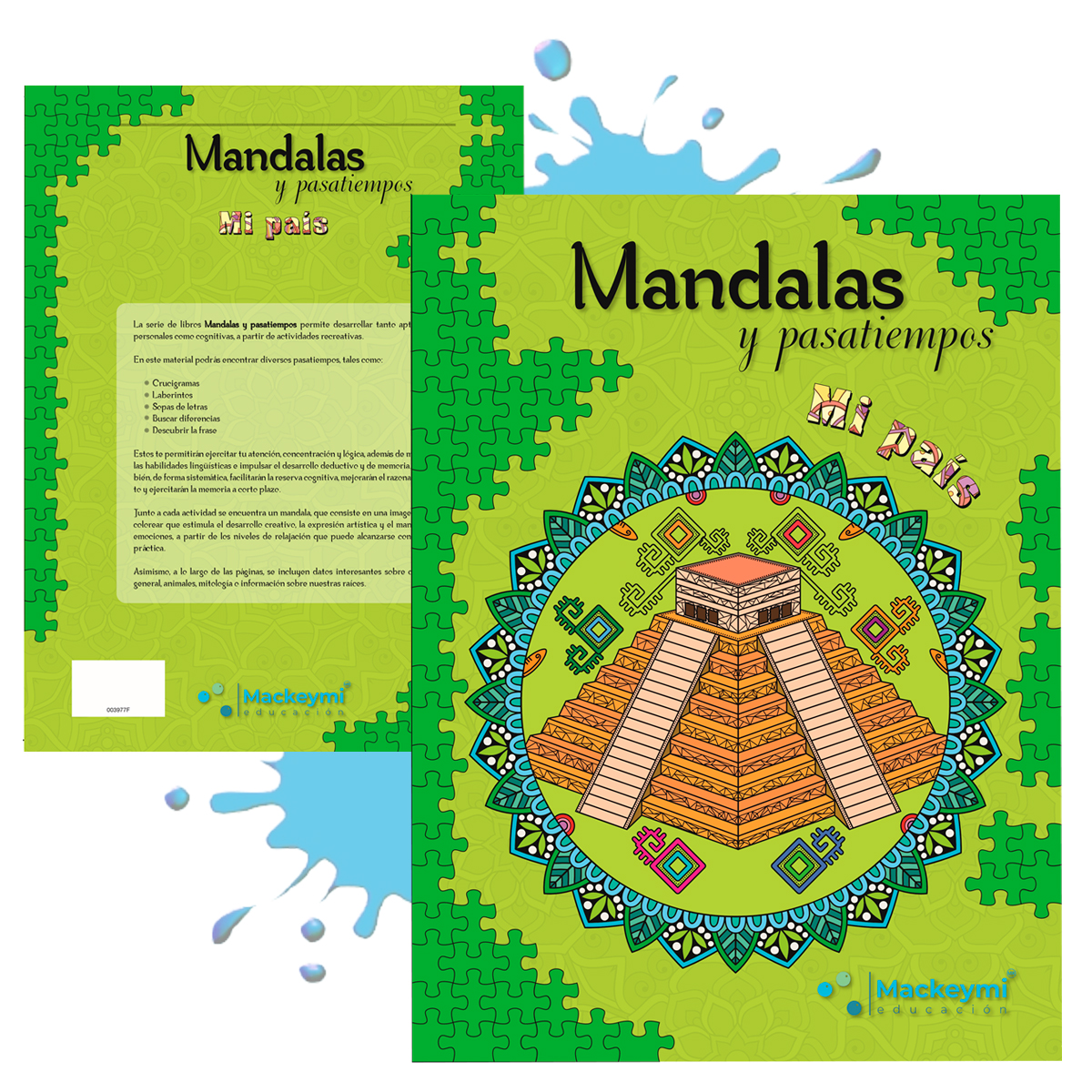 Mándalas Para Colorear Pasatiempos 4 Pack Mas Regalo Libro De Lectura