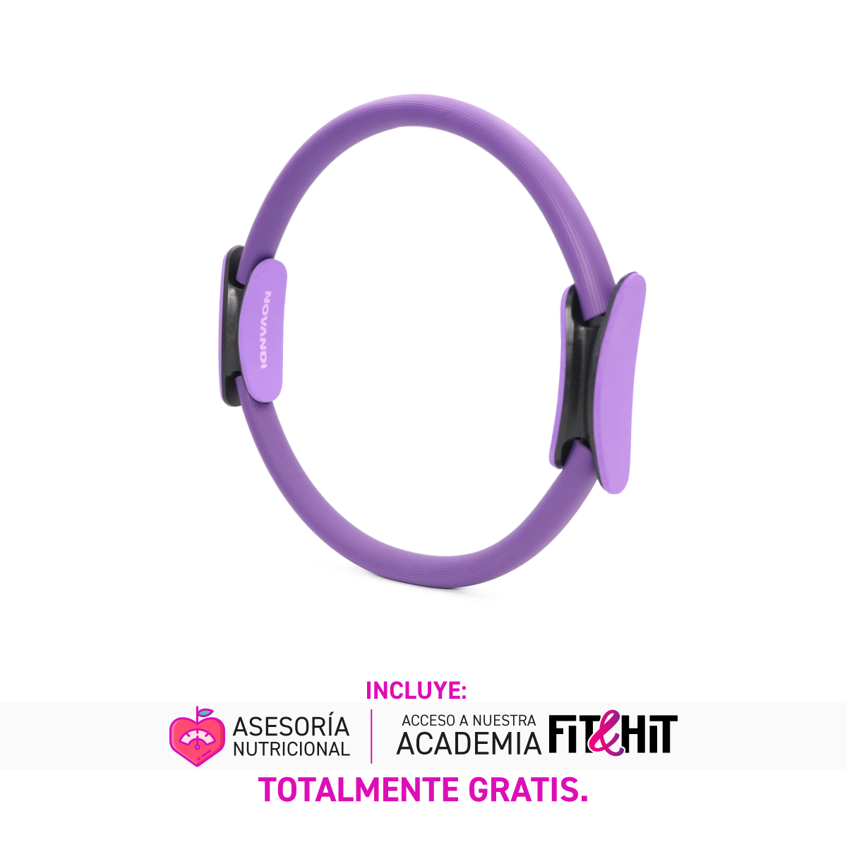 Aro de Resistencia para Yoga, Pilates y Fitness color Morado