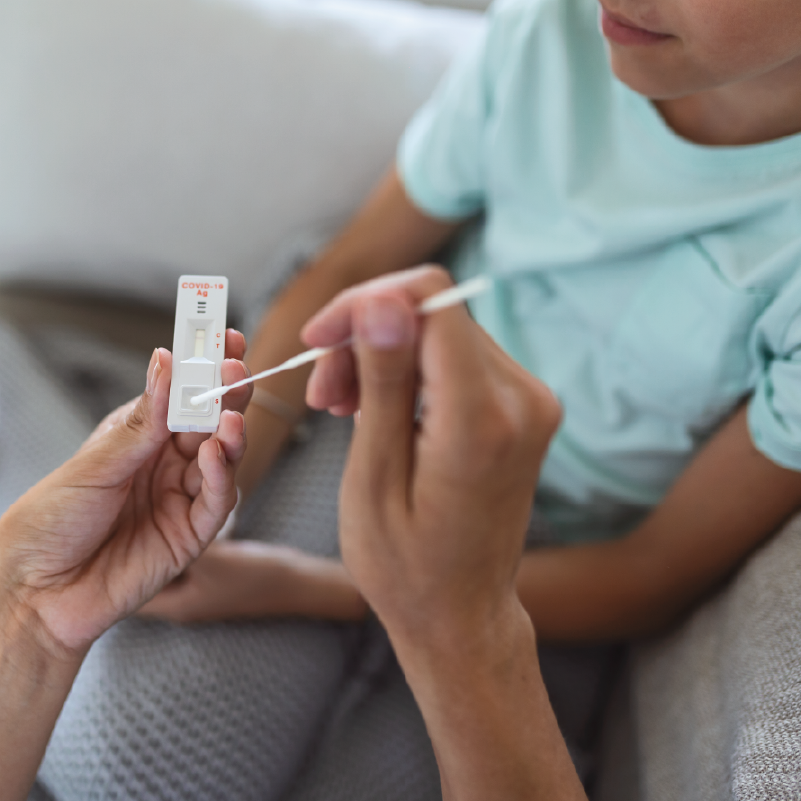 5 PRUEBAS ANTÍGENO COVID-19 NASOFARÍNGEO A DOMICILIO
