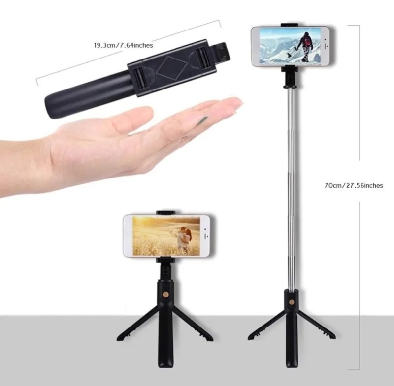 Palo Selfie con Trípode y Control Remoto Bluetooth