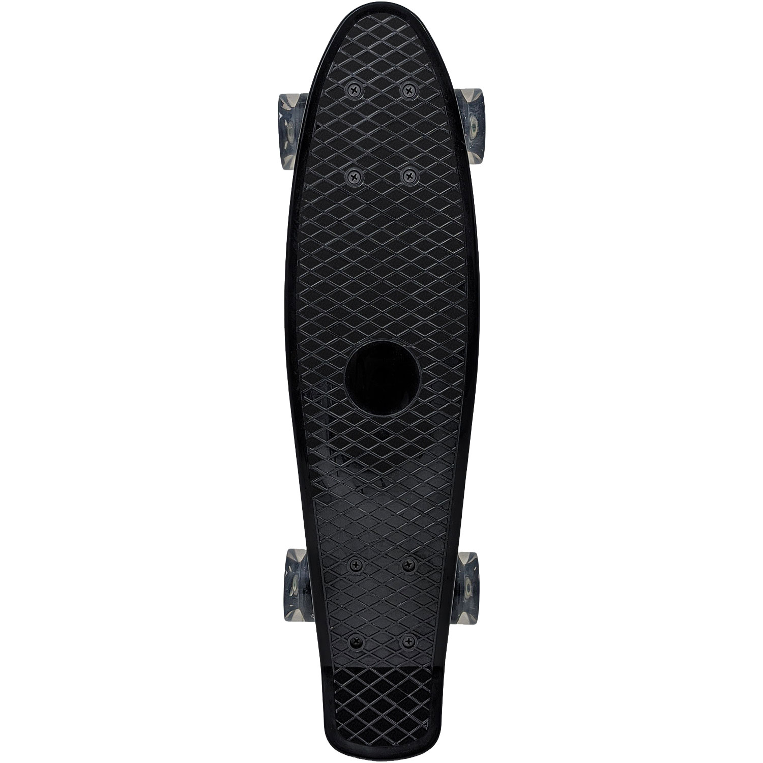 Patineta Penny Skate Clasica Antiderrapante Poliuretano Luces Led Negro