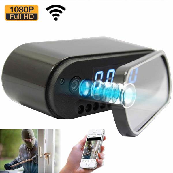 Camara Wifi Tipo Reloj De Mesa Hd 1080p Sensor Movimiento