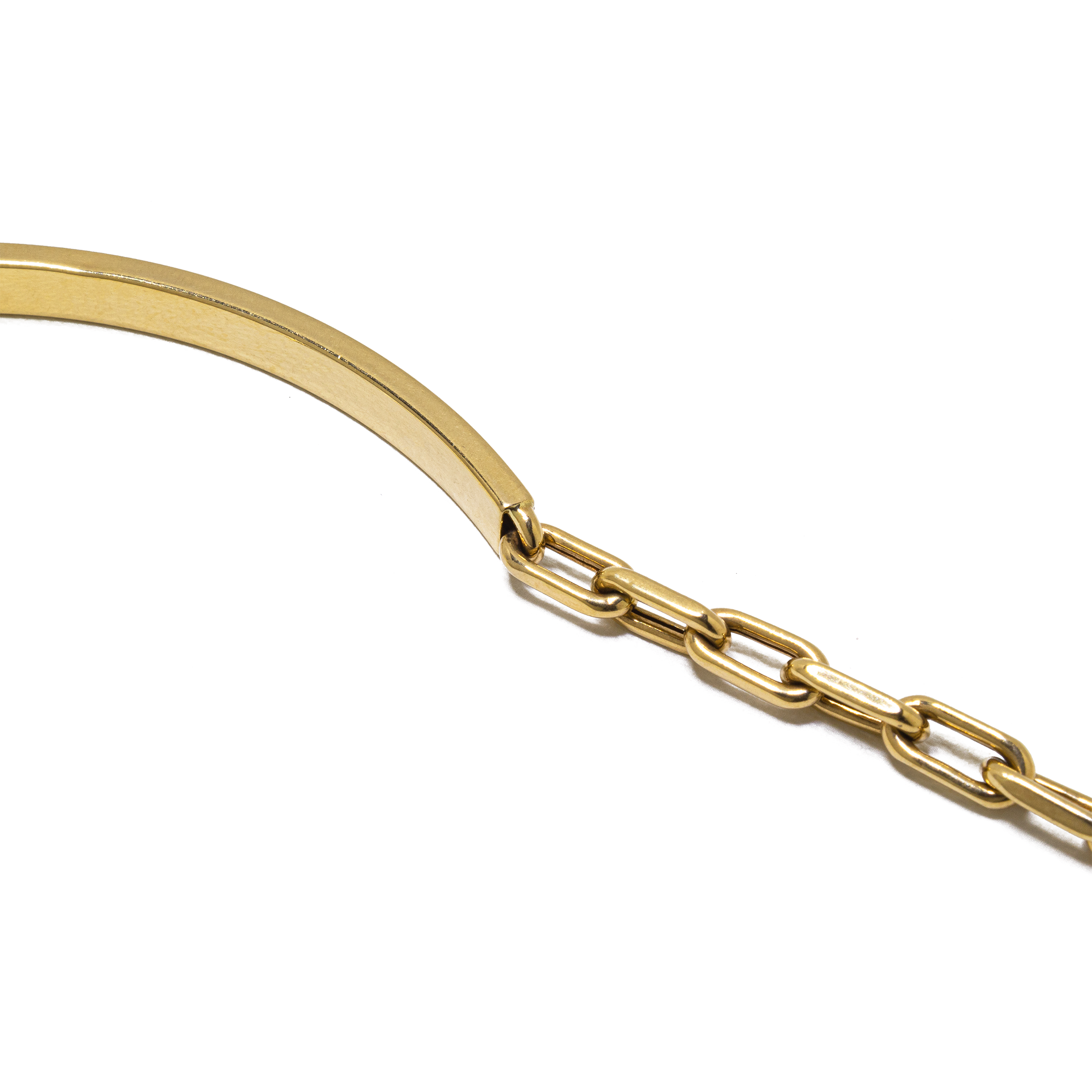 Esclava Tejido Rolo Oro Italiano 14 Kilates.