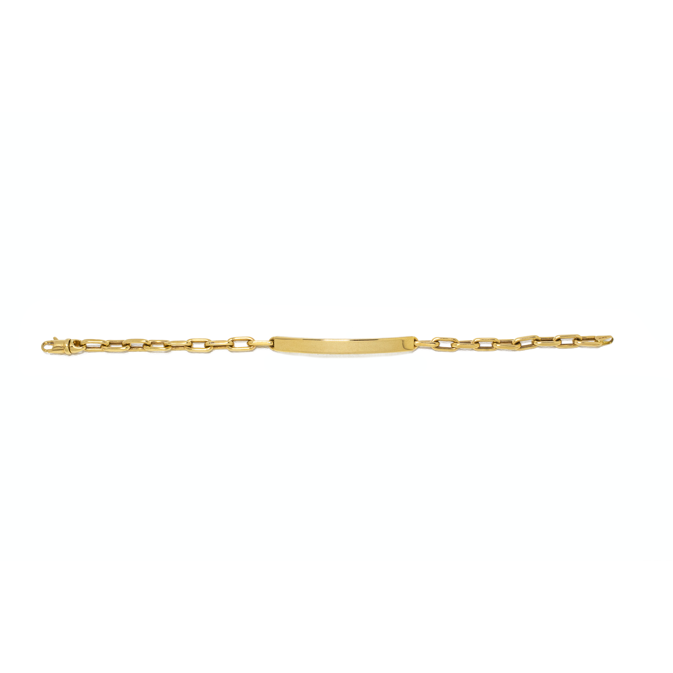 Esclava Tejido Rolo Oro Italiano 14 Kilates.